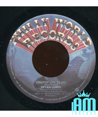 Lollipop Luv [Bryan Loren] - Vinyl 7", 45 RPM, Single