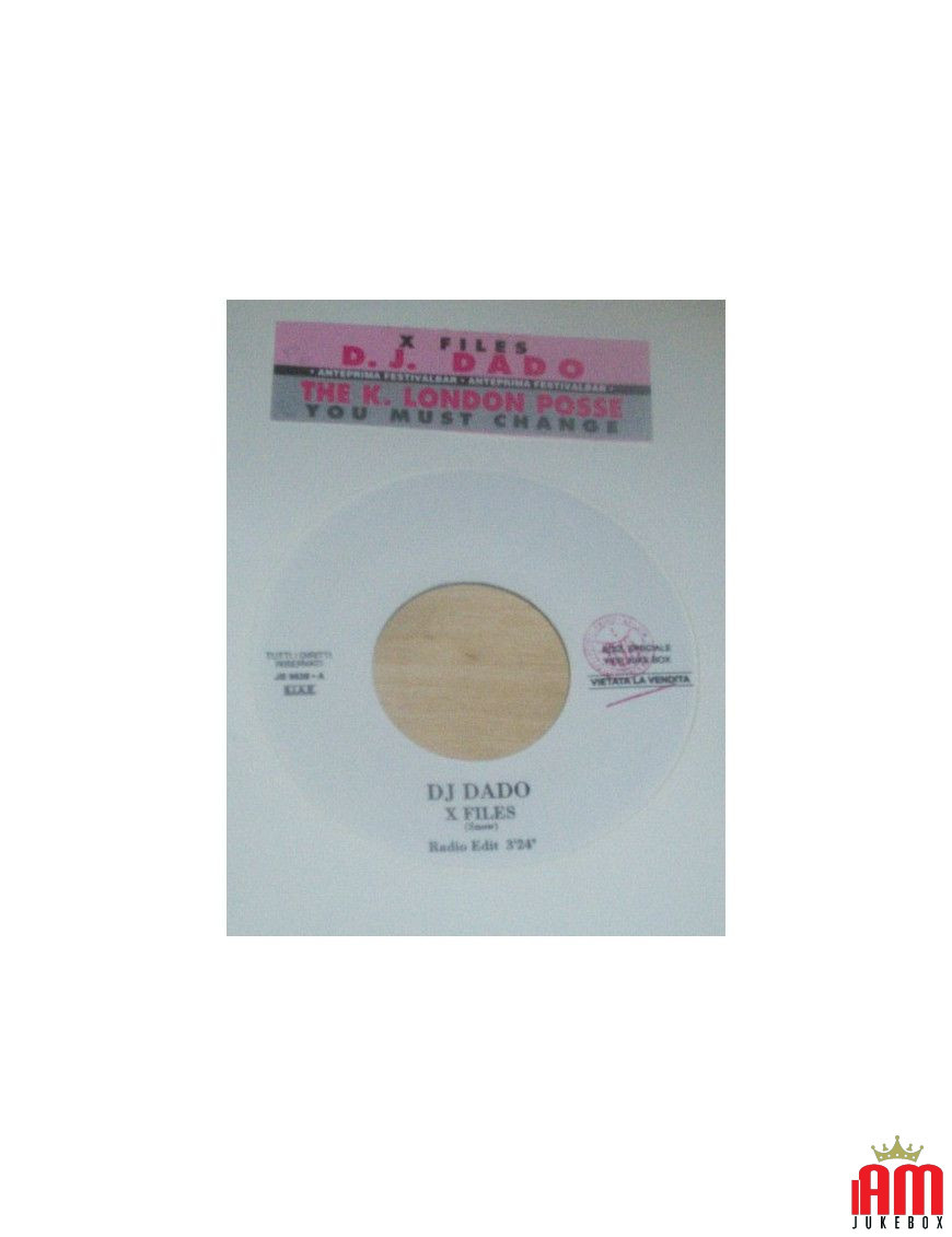 X-Files   You Must Change [DJ Dado,...] - Vinyl 7", 45 RPM, Jukebox