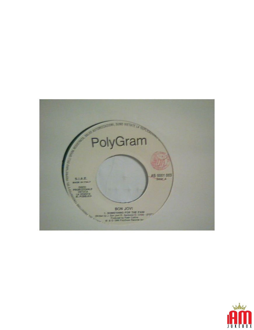 Something For The Pain Falco A Metà [Bon Jovi,...] – Vinyl 7", 45 RPM, Promo [product.brand] 1 - Shop I'm Jukebox 