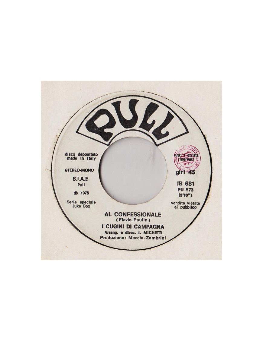 Al Confessionale Gotta Get Rich Quick [I Cugini Di Campagna,...] - Vinyl 7", 45 RPM, Jukebox [product.brand] 1 - Shop I'm Jukebo