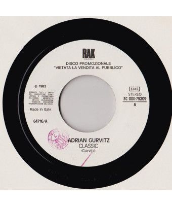 Classic Street Corner [Adrian Gurvitz,...] – Vinyl 7", 45 RPM, Promo [product.brand] 1 - Shop I'm Jukebox 