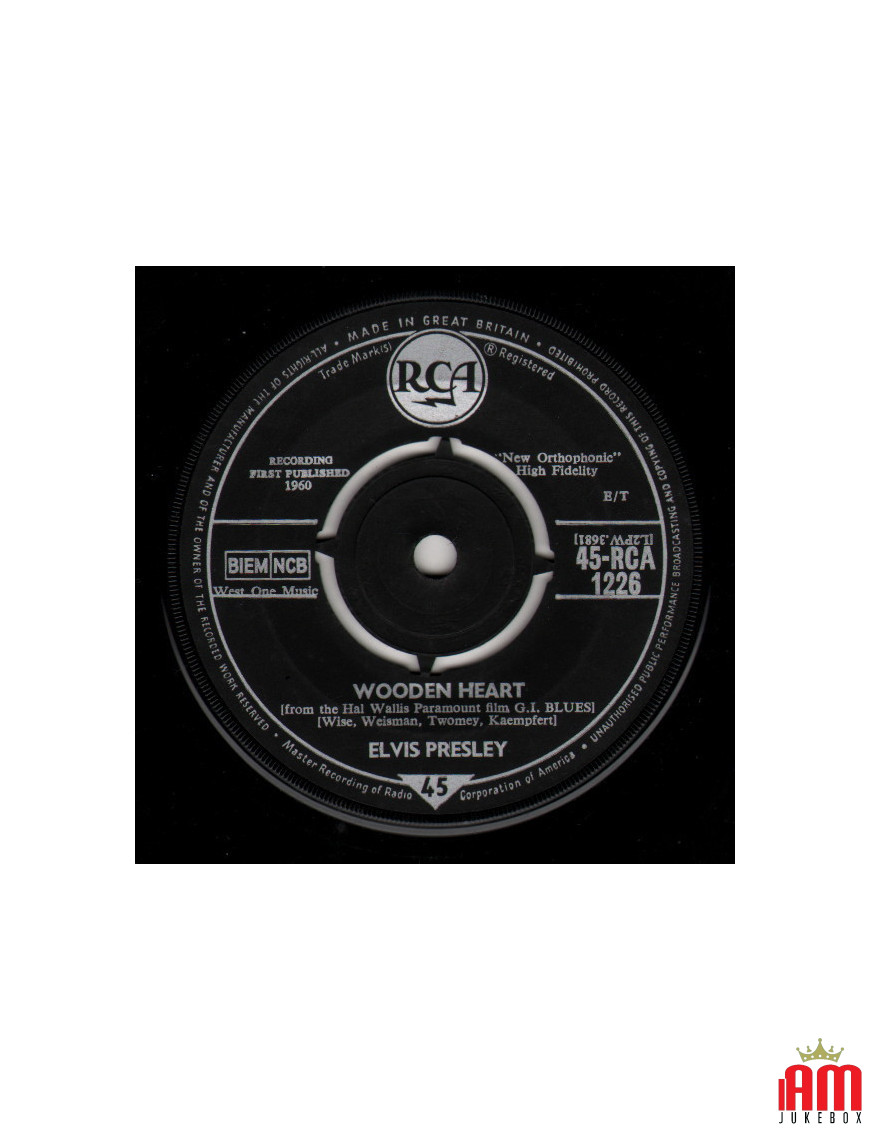 Coeur en bois [Elvis Presley] - Vinyl 7", 45 RPM, Single