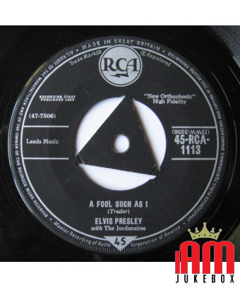 A Fool Such As II Need Your Love Tonight [Elvis Presley,...] - Vinyl 7", 45 RPM, Single [product.brand] 1 - Shop I'm Jukebox 