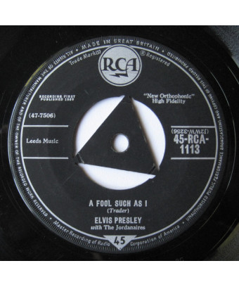 Un imbécile comme II a besoin de ton amour ce soir [Elvis Presley,...] - Vinyl 7", 45 RPM, Single [product.brand] 1 - Shop I'm J