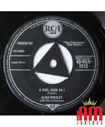 A Fool Such As II Need Your Love Tonight [Elvis Presley,...] - Vinyl 7", 45 RPM, Single [product.brand] 1 - Shop I'm Jukebox 