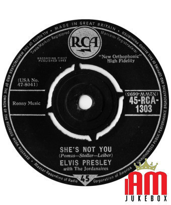 Elle n'est pas toi [Elvis Presley,...] - Vinyl 7", 45 RPM, Single [product.brand] 1 - Shop I'm Jukebox 