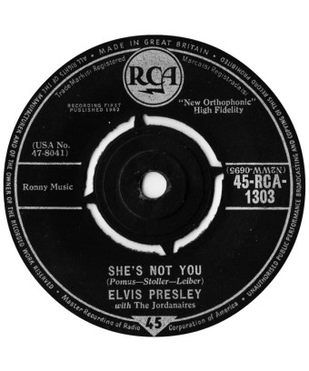 She's Not You [Elvis Presley,...] – Vinyl 7", 45 RPM, Single [product.brand] 1 - Shop I'm Jukebox 