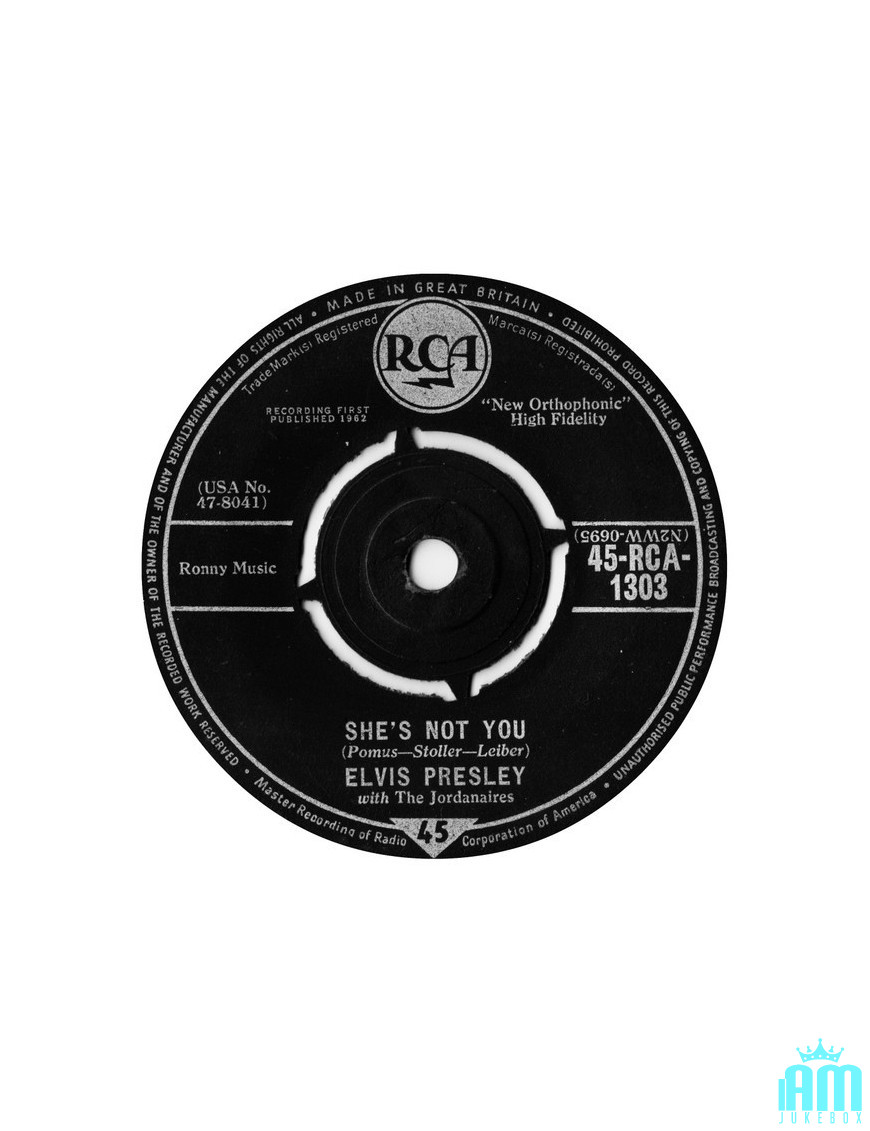 She's Not You [Elvis Presley,...] - Vinyl 7", 45 RPM, Single [product.brand] 1 - Shop I'm Jukebox 