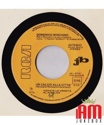 A Kick to the City I'm Going to Work [Domenico Modugno,...] - Vinyl 7", 45 RPM, Jukebox, Stéréo [product.brand] 1 - Shop I'm Juk