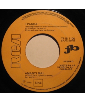 Amanti Mai I Can't Leave You Alone [Panda (6),...] – Vinyl 7", 45 RPM, Jukebox