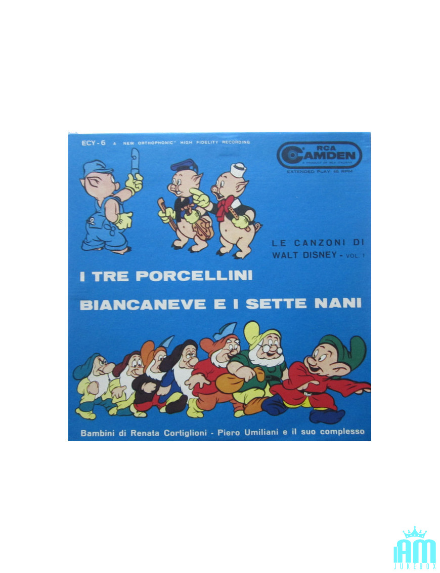 Die Lieder von Walt Disney - Band 1: Die drei kleinen Schweinchen, Schneewittchen und die sieben Zwerge [I Bambini Di Renata Cor