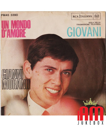A World of Love [Gianni Morandi] - Vinyl 7", 45 RPM, Mono [product.brand] 1 - Shop I'm Jukebox 