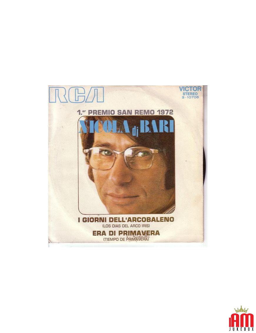 I Giorni Dell' Arcobaleno Era Di Primavera [Nicola Di Bari] – Vinyl 7", 45 RPM, Single [product.brand] 1 - Shop I'm Jukebox 