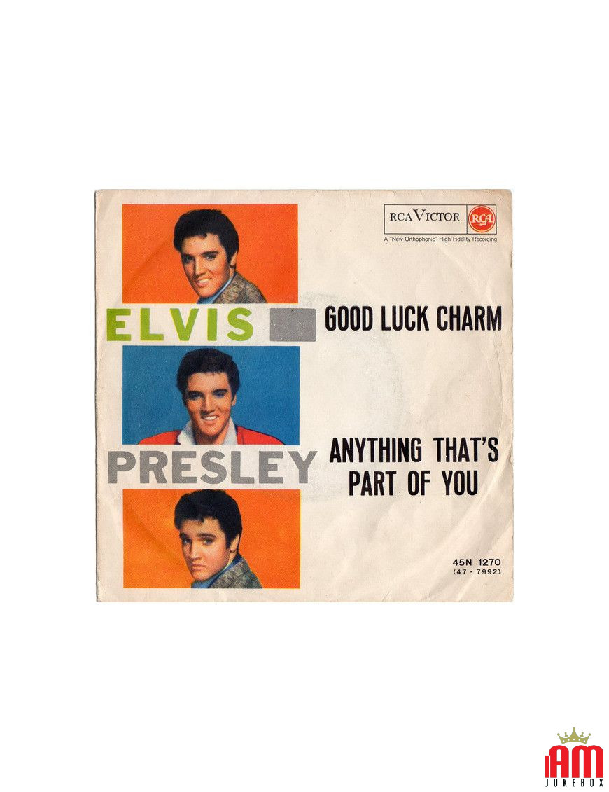 Good Luck Charm Anything That's Part Of You [Elvis Presley] – Vinyl 7", 45 RPM, Single [product.brand] 1 - Shop I'm Jukebox 