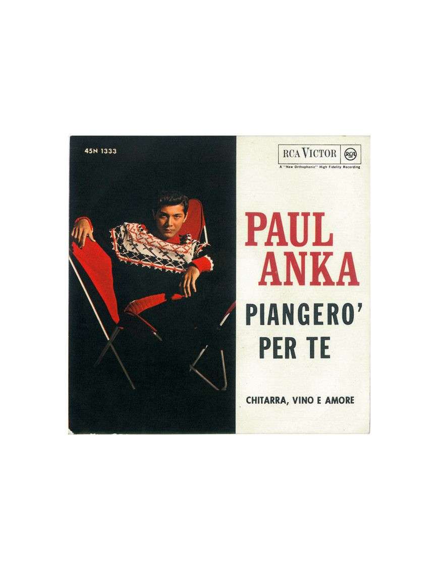 I'll Cry For You [Paul Anka] - Vinyl 7", Single, 45 RPM [product.brand] 1 - Shop I'm Jukebox 