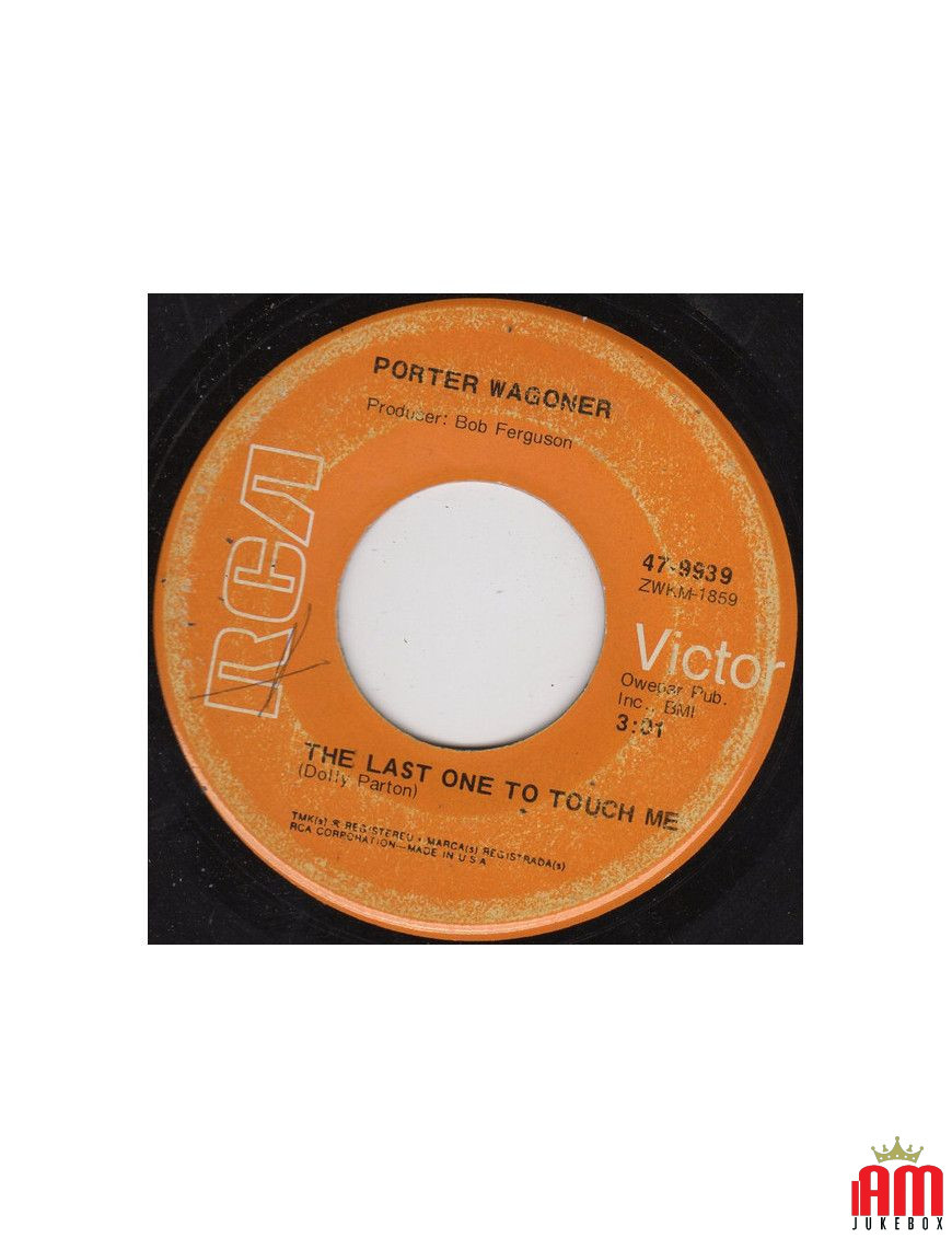 Le dernier à me toucher l'alley [Porter Wagoner] - Vinyl 7", 45 RPM, Single [product.brand] 1 - Shop I'm Jukebox 