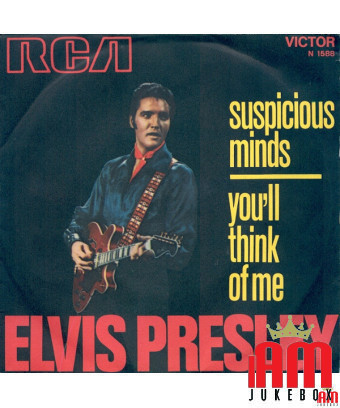 Esprits suspects, tu penseras à moi [Elvis Presley] - Vinyle 7", 45 tr/min, Mono [product.brand] 1 - Shop I'm Jukebox 