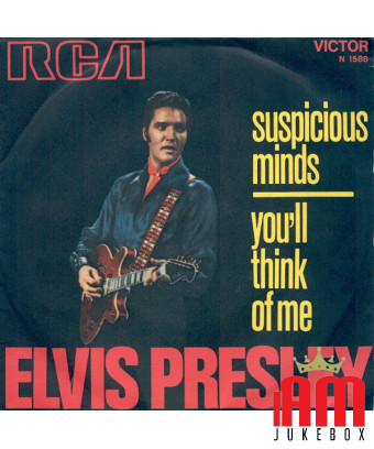 Esprits suspects, tu penseras à moi [Elvis Presley] - Vinyle 7", 45 tr/min, Mono