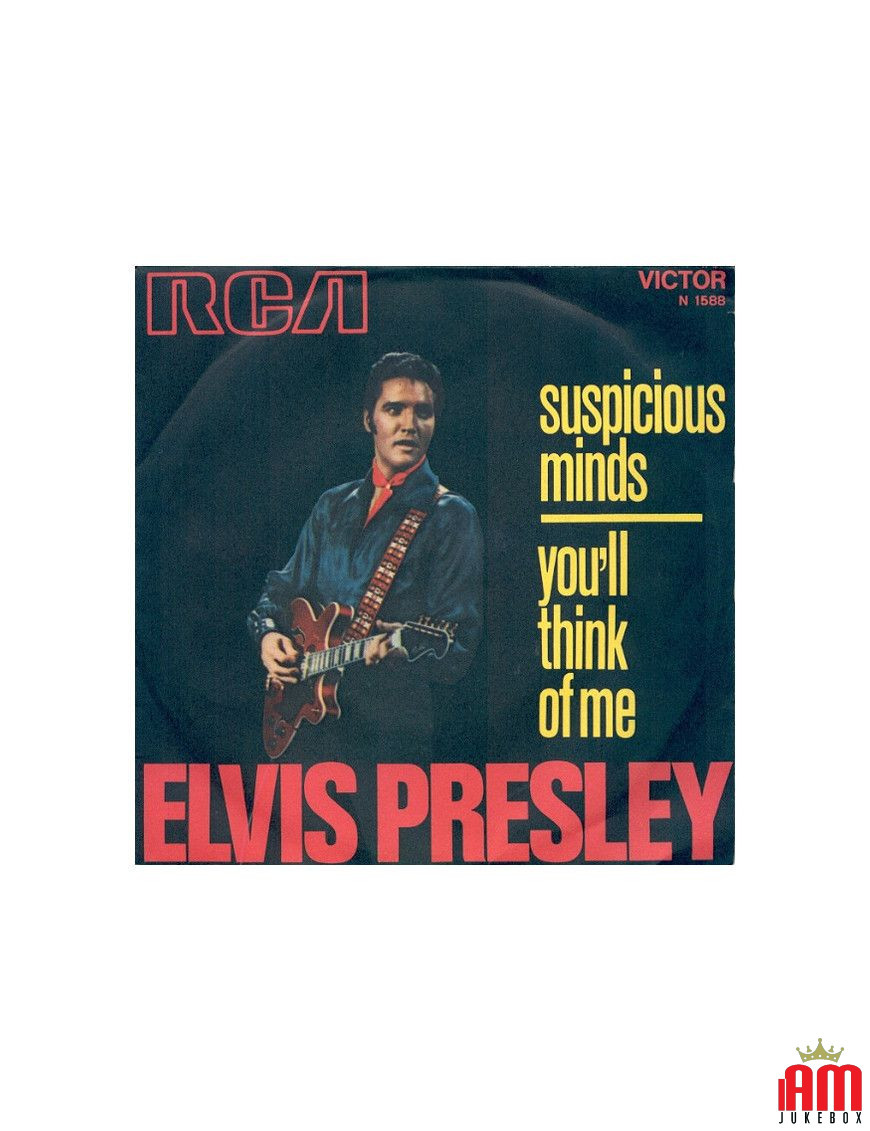 Esprits suspects, tu penseras à moi [Elvis Presley] - Vinyle 7", 45 tr/min, Mono [product.brand] 1 - Shop I'm Jukebox 