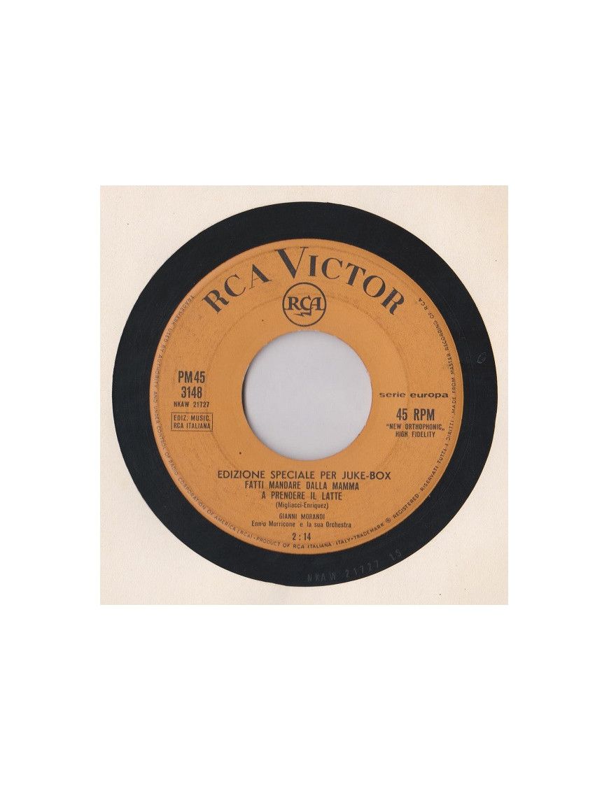 Have Your Mom Send You To Get The Milk [Gianni Morandi] - Vinyl 7", 45 RPM, Jukebox, Mono [product.brand] 1 - Shop I'm Jukebox 