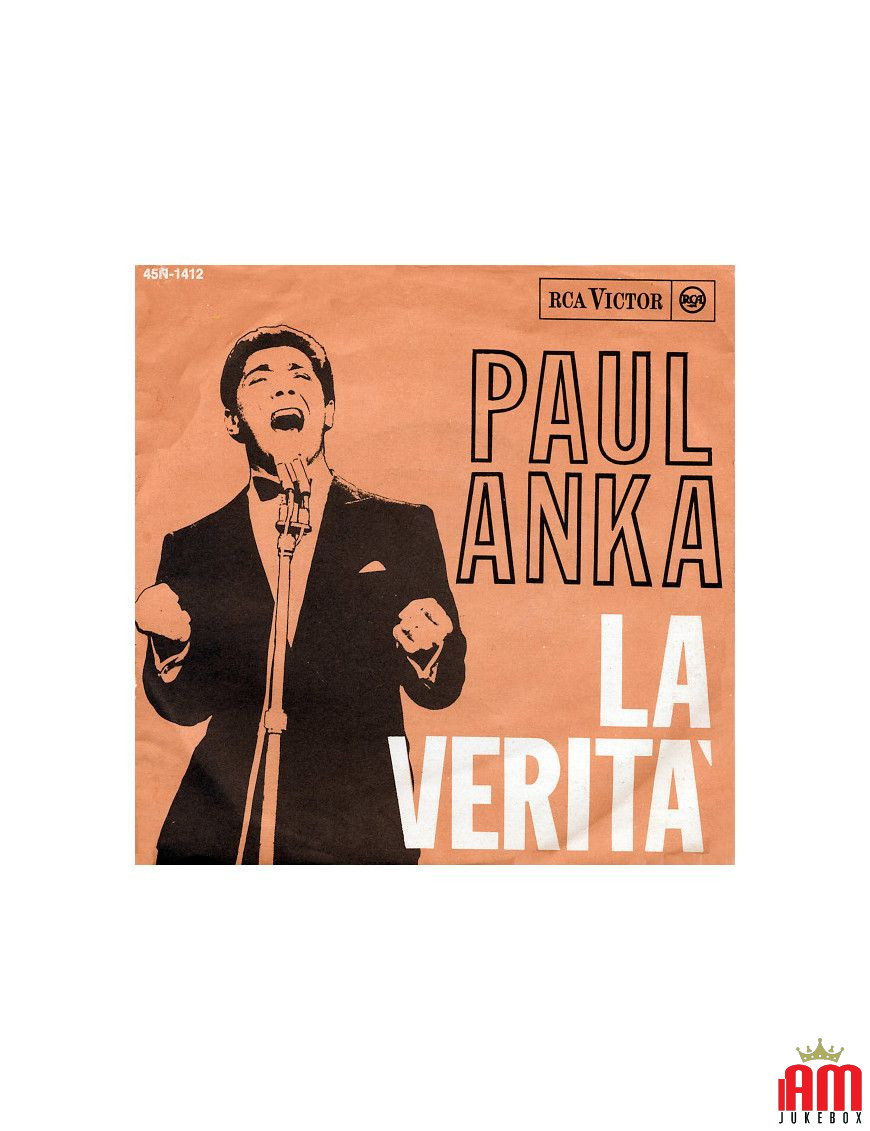 La Verità [Paul Anka] - Vinyl 7", 45 RPM [product.brand] 1 - Shop I'm Jukebox 