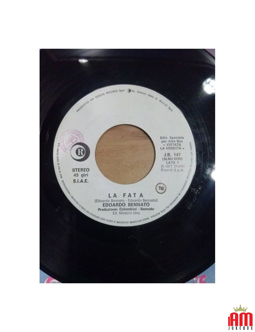 La Fata Lady Blue [Edoardo Bennato,...] - Vinyl 7", 45 RPM, Jukebox [product.brand] 1 - Shop I'm Jukebox 