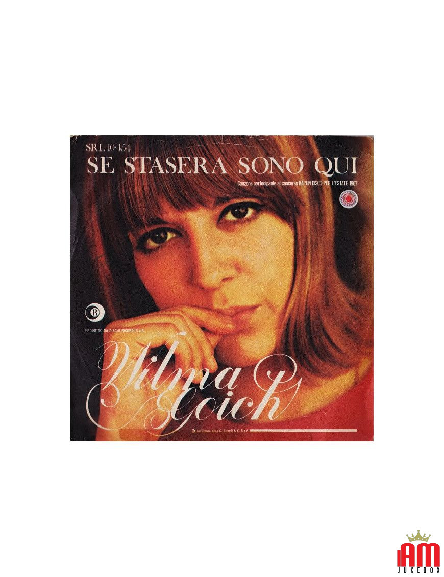 Se Stasera Sono Quì [Wilma Goich] - Vinyl 7", 45 RPM [product.brand] 1 - Shop I'm Jukebox 