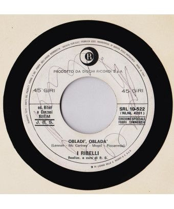 Obladì Obladà [I Ribelli] – Vinyl 7", 45 RPM, Promo [product.brand] 1 - Shop I'm Jukebox 