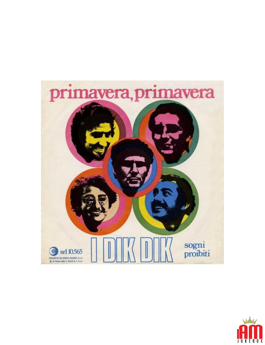 Primavera Primavera [I Dik Dik] - Vinyl 7", 45 RPM [product.brand] 1 - Shop I'm Jukebox 