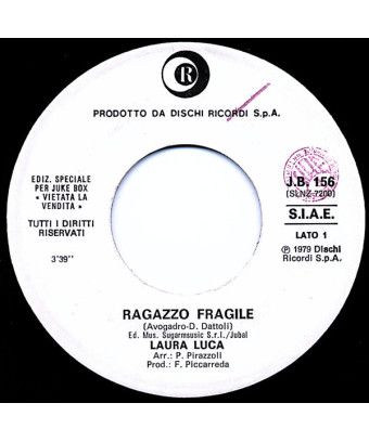 Fragile Lady Night Boy [Laura Luca,...] – Vinyl 7", 45 RPM, Jukebox [product.brand] 1 - Shop I'm Jukebox 