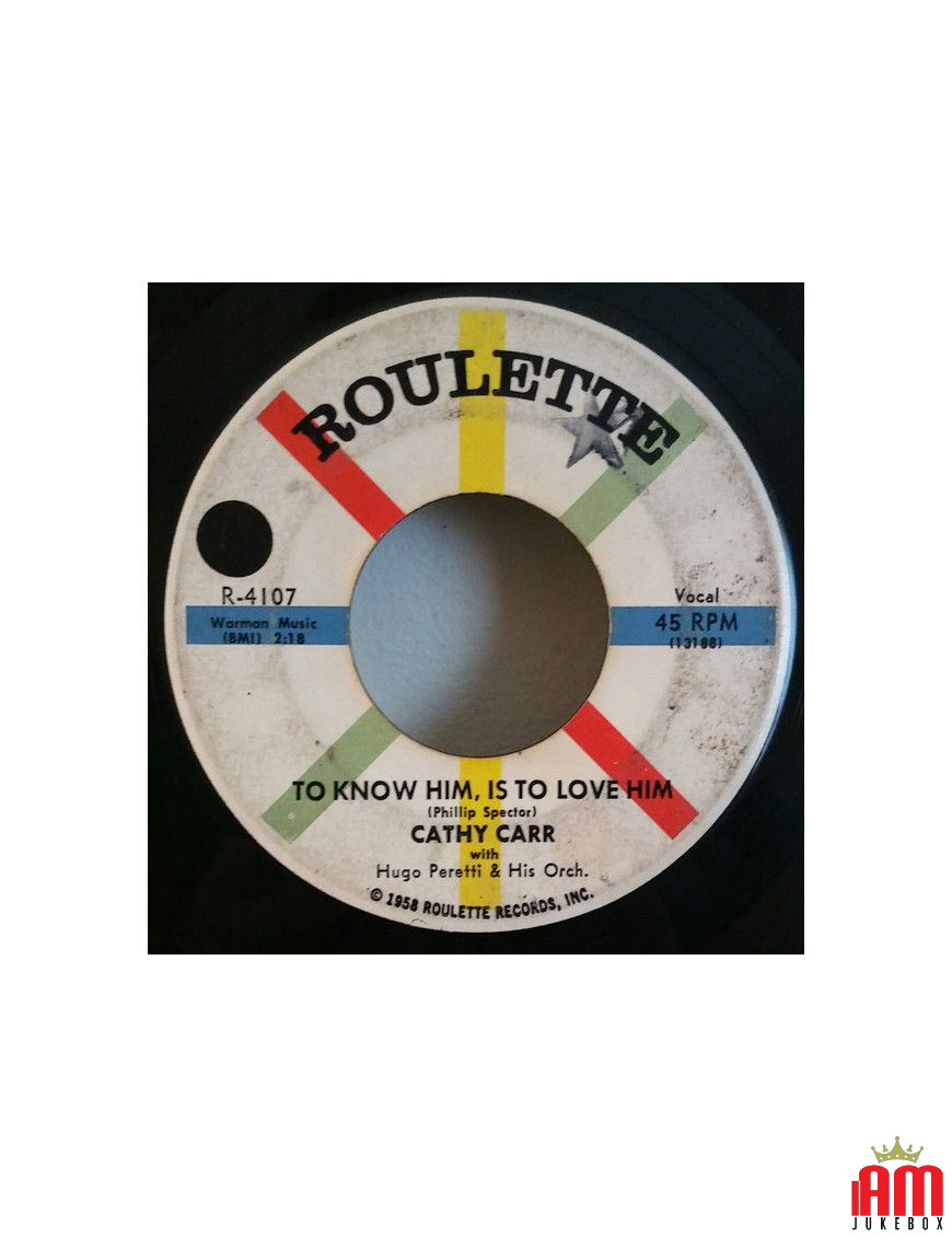 To Know Him Is To Love Him Put Away The Invitations [Cathy Carr,...] - Vinyl 7", 45 RPM, Single [product.brand] 1 - Shop I'm Juk