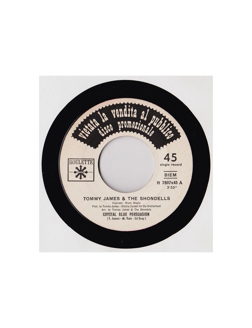 Crystal Blue Persuasion I'm Talking About Her [Tommy James & The Shondells,...] – Vinyl 7", 45 RPM, Promo [product.brand] 1 - Sh