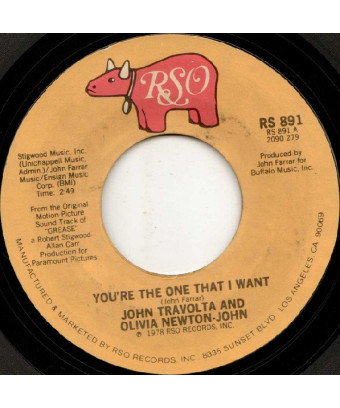 Tu es celui que je veux [John Travolta,...] - Vinyl 7", 45 RPM, Single, Styrène