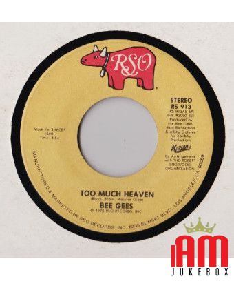 Too Much Heaven [Bee Gees] - Vinyl 7", 45 RPM, Single, Stereo [product.brand] 1 - Shop I'm Jukebox 