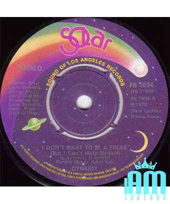 I Don't Want To Be A Freak (But I Can't Help Myself) [Dynasty] - Vinyl 7", 45 RPM, Single, Stereo [product.brand] 1 - Shop I'm J