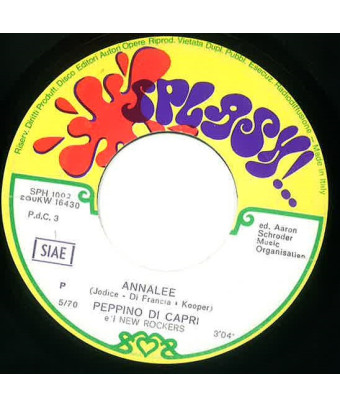 Annalee Suspiranno [Peppino Di Capri EI Suoi Rockers] - Vinyle 7", 45 RPM, Single [product.brand] 1 - Shop I'm Jukebox 