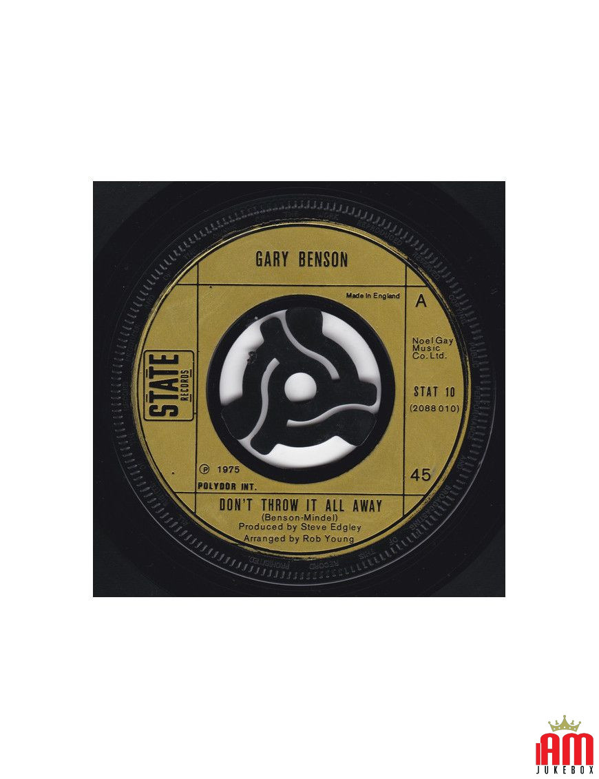 Ne jetez pas tout [Gary Benson] - Vinyle 7", Single, 45 tours [product.brand] 1 - Shop I'm Jukebox 