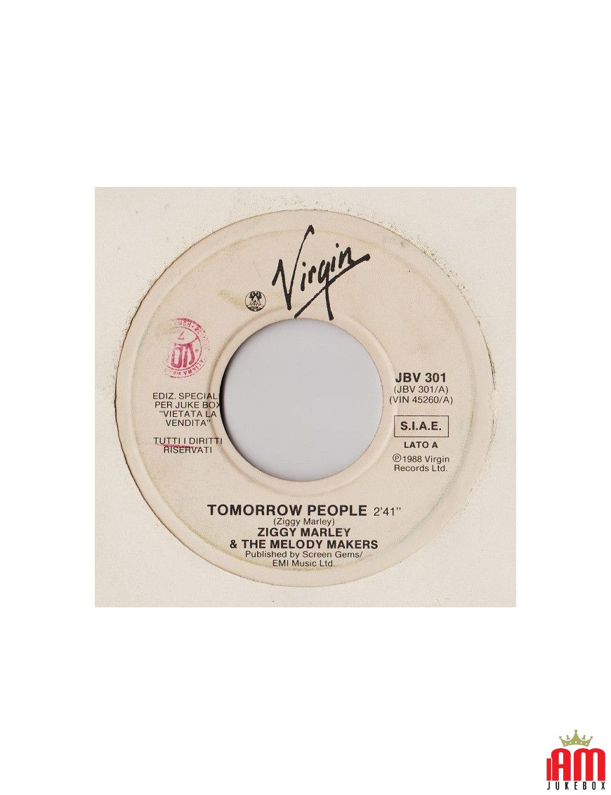 Tomorrow People   No Clause 28 [Ziggy Marley And The Melody Makers,...] - Vinyl 7", 45 RPM, Jukebox