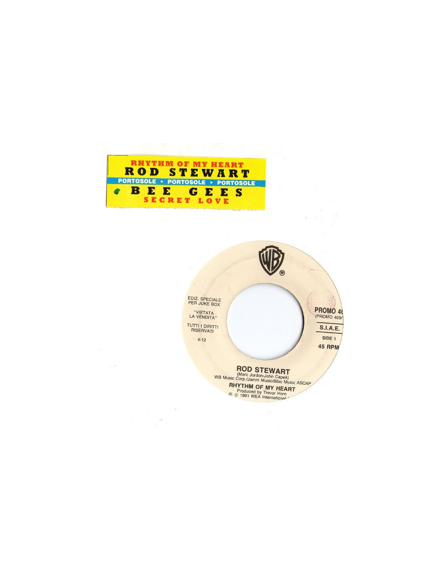 Rhythm Of My Heart   Secret Love [Rod Stewart,...] - Vinyl 7", 45 RPM, Jukebox
