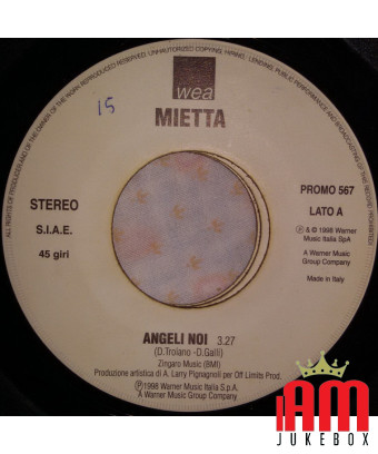 Angeli Noi Si je ne t'avais pas [Mietta,...] - Vinyl 7", 45 RPM, Promo