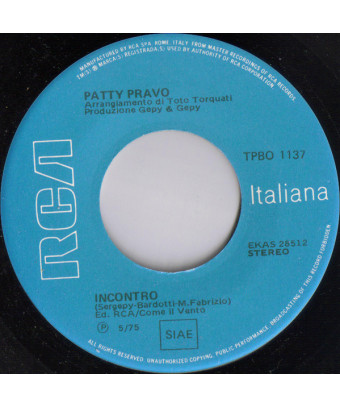 Incontro   Mercato Dei Fiori [Patty Pravo] - Vinyl 7", 45 RPM