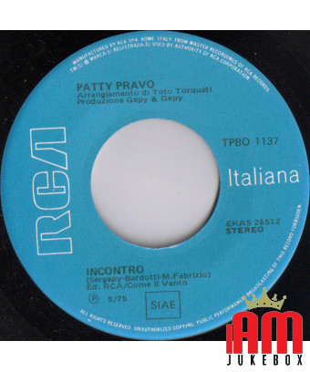 Réunion du marché aux fleurs [Patty Pravo] - Vinyl 7", 45 RPM