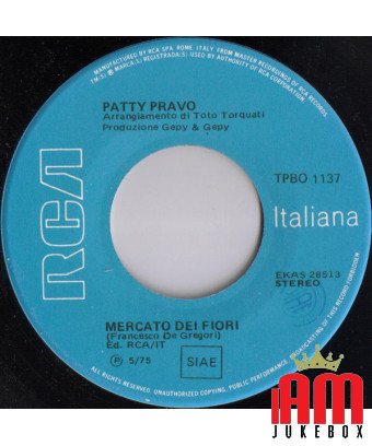 Flower Market Meeting [Patty Pravo] – Vinyl 7", 45 RPM [product.brand] 1 - Shop I'm Jukebox 