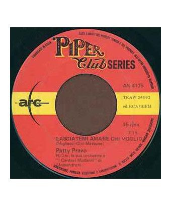 Tripoli 1969 [Patty Pravo] - Vinyle 7", 45 tours, mono [product.brand] 1 - Shop I'm Jukebox 