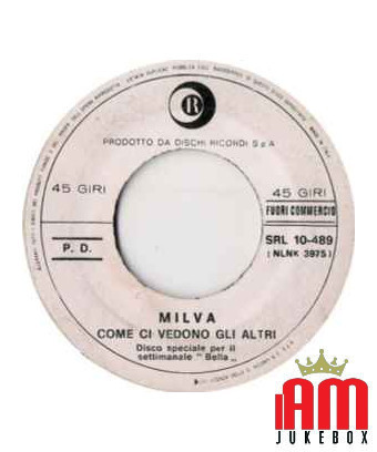 Si vous revenez comme ils nous voient [Milva] - Vinyl 7", 45 RPM, Promo [product.brand] 1 - Shop I'm Jukebox 