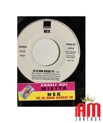 Angeli Noi If I Didn't Have You [Mietta,...] – Vinyl 7", 45 RPM, Promo