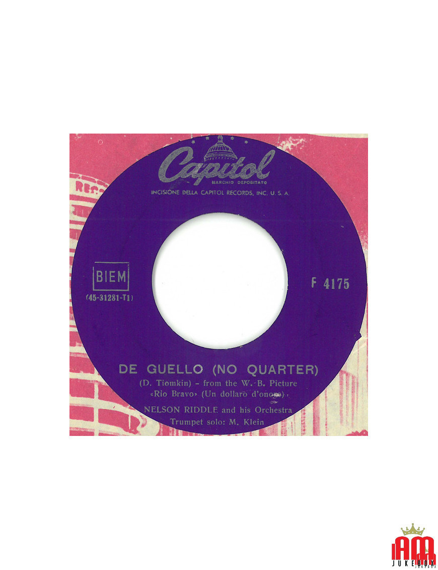 De Guello (No Quarter) Blue Safari [Nelson Riddle And His Orchestra] - Vinyle 7", 45 tours [product.brand] 1 - Shop I'm Jukebox 