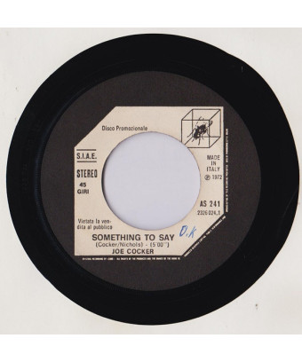 Giddy Up A Ding Dong   Something To Say [The Sensational Alex Harvey Band,...] - Vinyl 7", 45 RPM, Promo