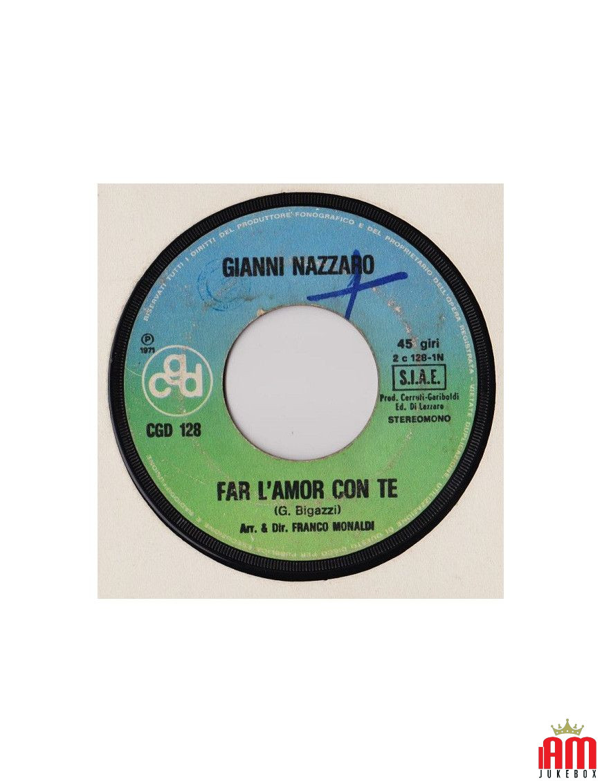 Far L'Amore Con Te   Miracolo D'Amore [Gianni Nazzaro] - Vinyl 7", 45 RPM