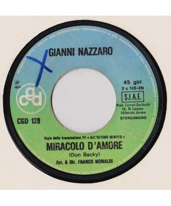 Faire l'amour avec toi Miracle Of Love [Gianni Nazzaro] - Vinyl 7", 45 RPM [product.brand] 1 - Shop I'm Jukebox 